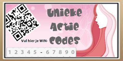 Koop & winacties met actiecodes
Unieke actiecode en wincode winacties >Koop & winacties met actiecodes